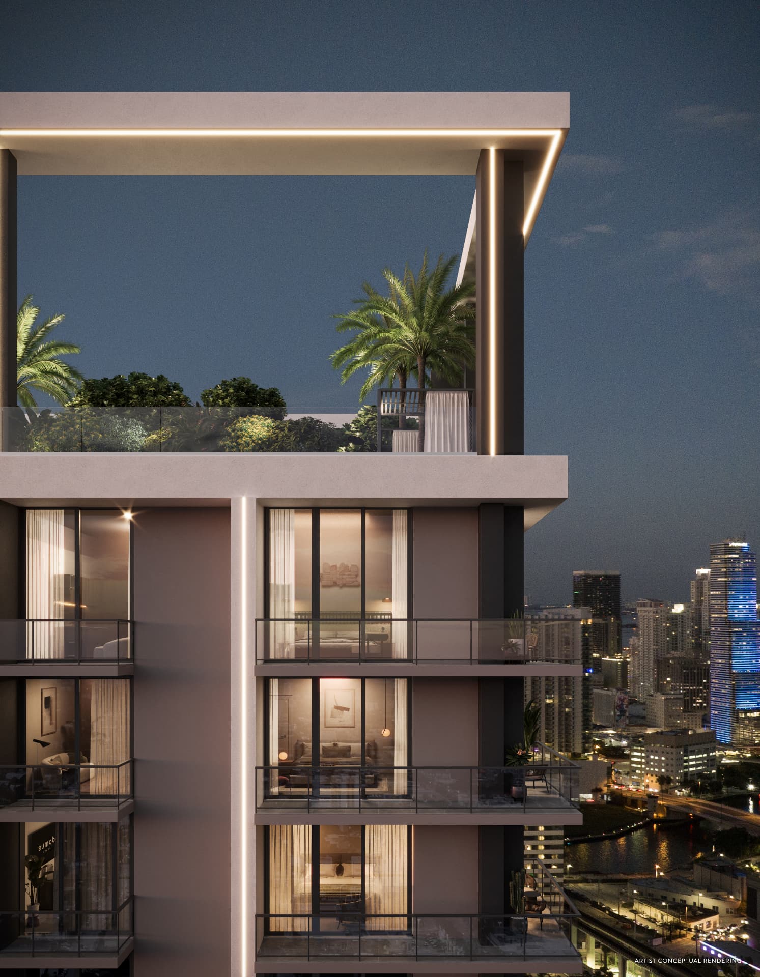 Fachada do Domus Brickell Center