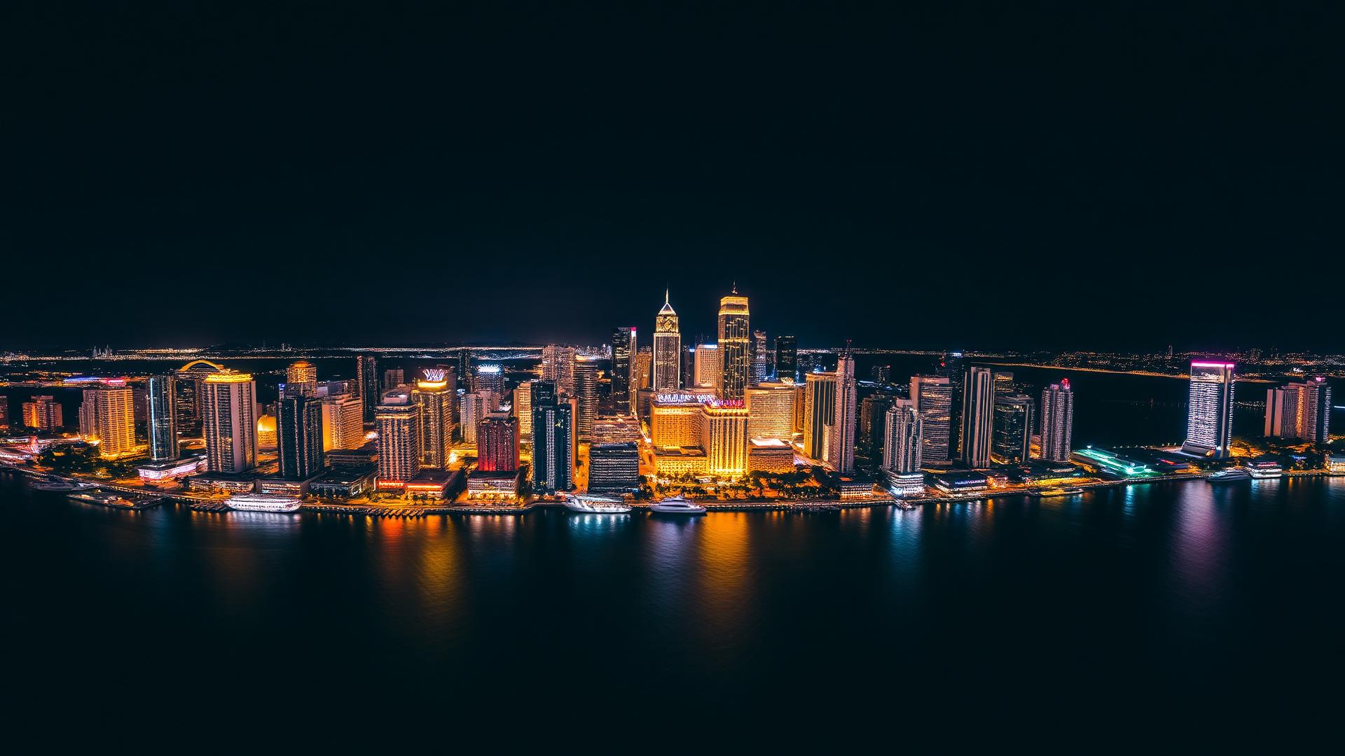 Skyline de Miami à noite